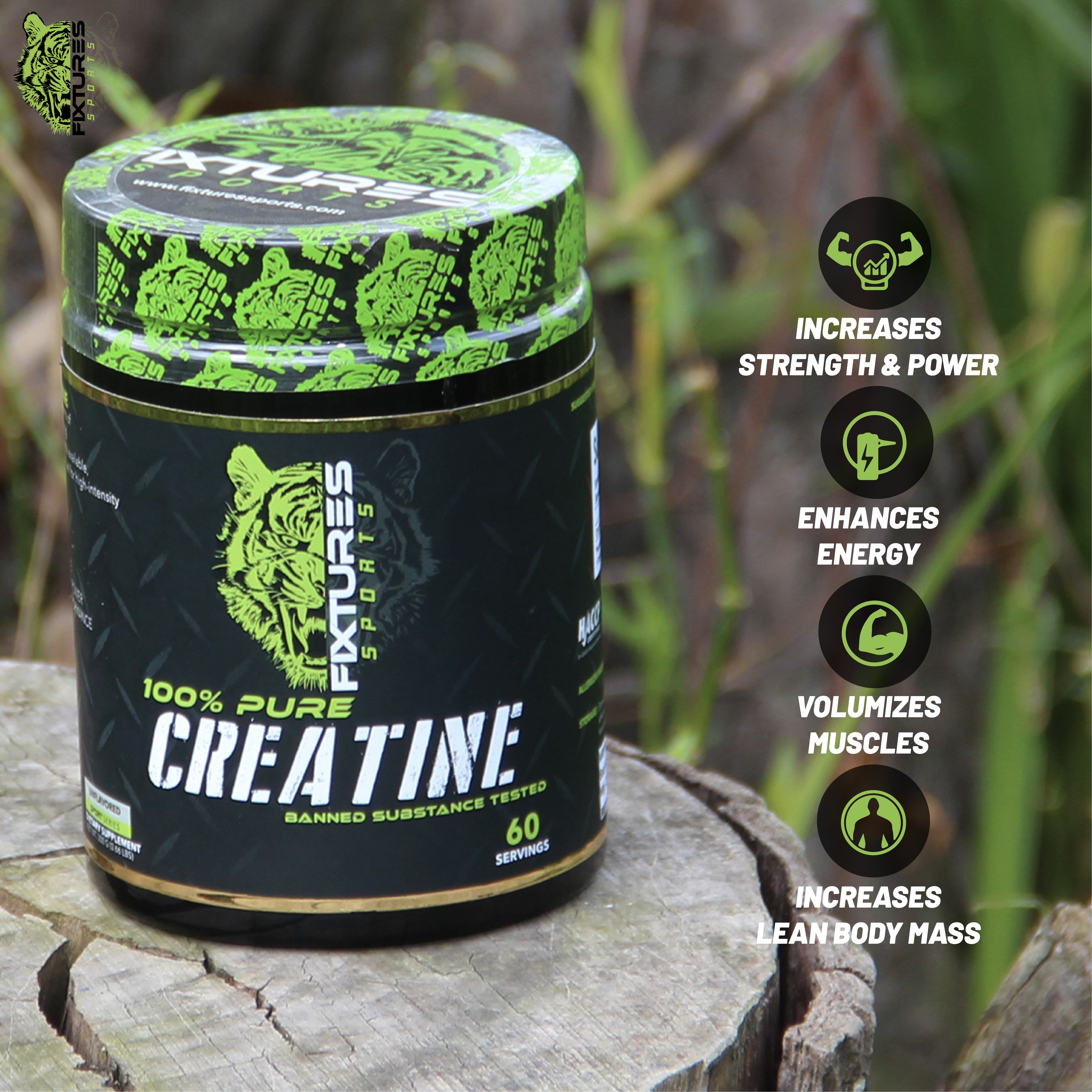 100% PURE CREATINE MONOHYDRATE